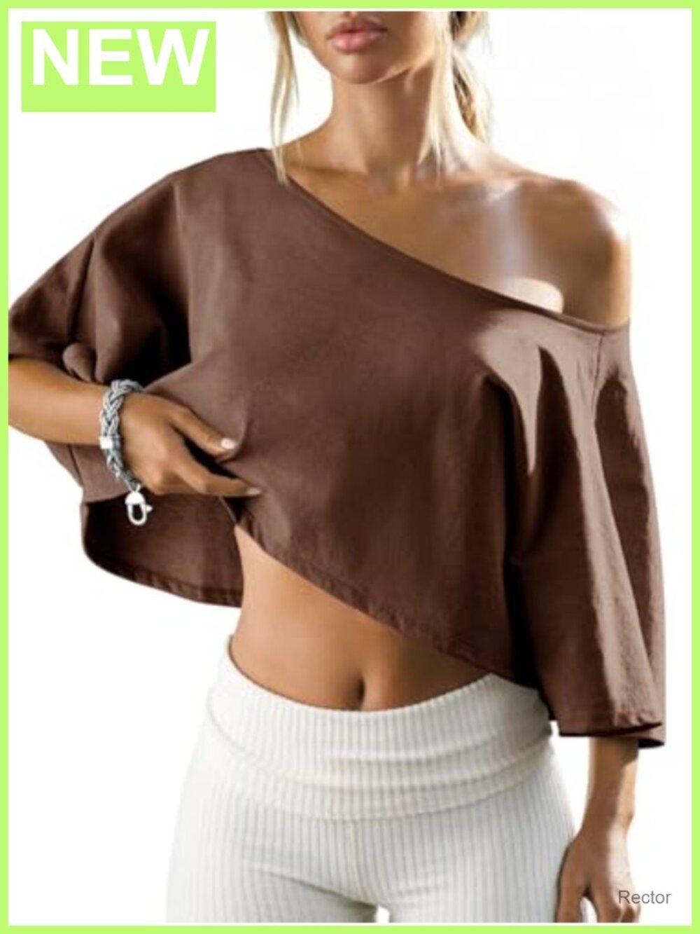 Womens Off Shoulder Cropped Top Batwing Short Sleeve Workout Shirt